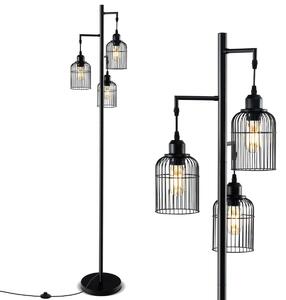 Nowoczesna lampa podłogowa z 3 kloszami