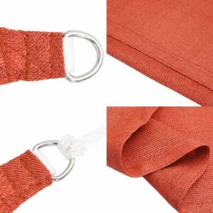 Żagiel przeciwsłoneczny, 160 g/m², terakotowy, 3/4x2 m, hdpe