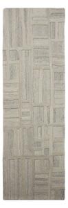 Szarobeżowy wełniany chodnik tkany ręcznie 80x300 cm Elva – Flair Rugs