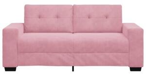 Sofa dwuosobowa, rÃ³Å¼owa, 180x77x82 cm, aksamit