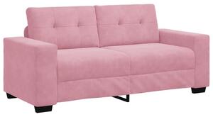 Sofa dwuosobowa, rÃ³Å¼owa, 180x77x82 cm, aksamit