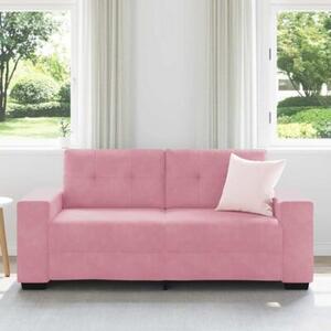 Sofa dwuosobowa, rÃ³Å¼owa, 180x77x82 cm, aksamit