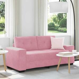 Sofa dwuosobowa, rÃ³Å¼owa, 180x77x82 cm, aksamit