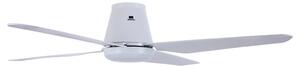Wentylator sufitowy LED Aria CTC, biały, 122 cm, cichy – Beacon Beacon Lighting, Aria CTC, ściemnialny, biały, salon, tworzywo sztuczne, nowoczesny
