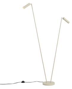 Nowoczesna lampa podłogowa beżowa 2-źródła światła GU10 35mm - Thomas