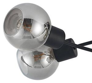 Lindby - Elaina 5 Lampa Sufitowa Black/Smoke Lindby