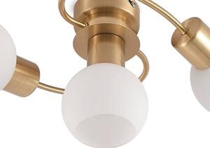 Lindby - Ciala 3 Lampa Sufitowa Brass/Opal Lindby