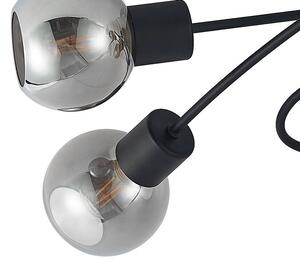 Lindby - Elaina 5 Lampa Sufitowa Black/Smoke Lindby