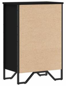 Regał na książki, czarny, 50x31x74,5 cm materiał drewnopochodny