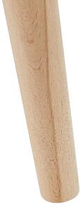 Doniczka boho szara 3 drewniane nogi nowoczesna do wnętrz 35 x 35 x 14 cm Moussata Beliani