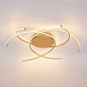 Lindby - Yareli LED Lampa Sufitowa Gold Lindby