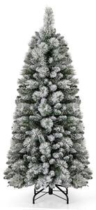 Ośnieżona choinka z ciepłymi światłami LED 150 cm