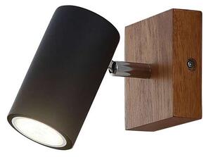Lindby - Maniva Lampa Sufitowa Black/Wood Lindby