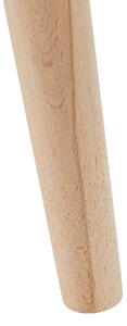 Kwietnik beżowoszary na drewnianych nogach ceramiczny okrągły ø 41 cm Arta Beliani