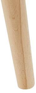 Kwietnik beżowoszary na drewnianych nogach ceramiczny okrągły ø 47 cm Agria Beliani