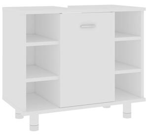 Szafka łazienkowa, biała 60x32x53,5 cm, materiał drewnopochodny