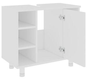 Szafka łazienkowa, biała 60x32x53,5 cm, materiał drewnopochodny