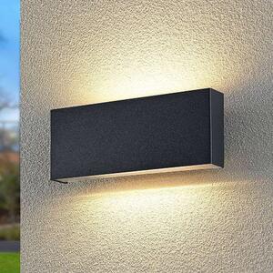 Lindby - Kiban LED Ścienna Lampa Ogrodowa Dark Grey Lindby