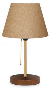 Beżowa lampa stołowa z tekstylnym kloszem (wysokość 14 cm) Mardin – Opviq lights