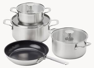 Komplet garnków z powłoką zapobiegającą przywieraniu KitchenAid, 7 elem