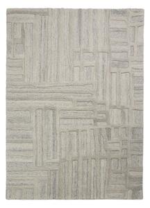 Szarobeżowy wełniany dywan tkany ręcznie 140x200 cm Elva – Flair Rugs