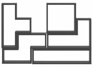 Półka ścienna z drewna w kolorze czarnego dębu - minimalistyczny design do eleganckiego przechowywania