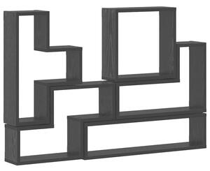 Półka ścienna z drewna w kolorze czarnego dębu - minimalistyczny design do eleganckiego przechowywania