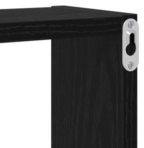 Półka ścienna z drewna w kolorze czarnego dębu - minimalistyczny design do eleganckiego przechowywania