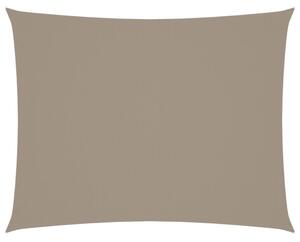 Prostokątny żagiel ogrodowy z tkaniny oxford, 6x7 m, taupe