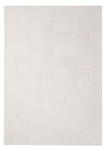 Wełniany dywan tkany ręcznie w kolorze kości słoniowej 160x230 cm Checkerboard – Flair Rugs