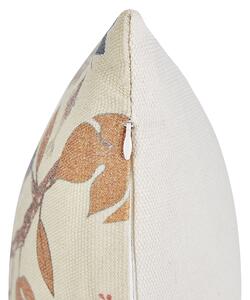 Zestaw 2 poduszek dekoracyjnych z motywem ptaka 45 x 45 cm wielokolorowy Spiraea Beliani