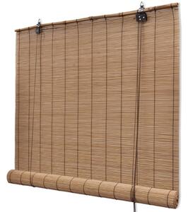 Rolety bambusowe 120 x 160 cm, brązowe