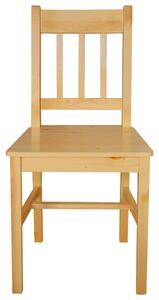 Krzesła stołowe, 6 szt., drewno sosnowe