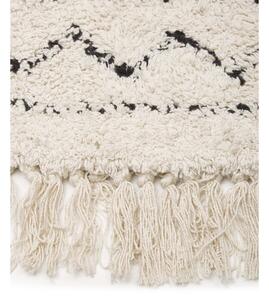 Beżowy ręcznie tkany bawełniany dywan Westwing Collection Fionn, ø 120 cm