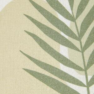 Zestaw 2 poduszek dekoracyjnych z liściem 45 x 45 cm zielono-beżowy Microsorum Beliani