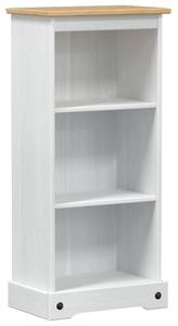 Półka na książki biały 46 x 29 x 100 cm lite drewno sosnowe