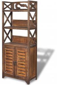 Drewniana szafka łazienkowa Albuquerque, brąz, 46x24x117,5 cm