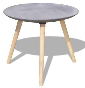 Zestaw dwóch stolików, 55 i 44 cm, betonowa szarość