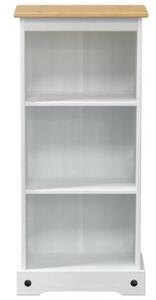 Półka na książki biały 46 x 29 x 100 cm lite drewno sosnowe