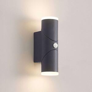 Lindby - Aspyn 2 Ścienna Lampa Ogrodowa w/Sensor Dark Grey Lindby