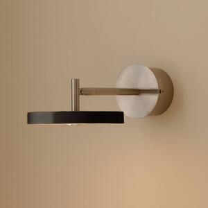 UMAGE Kinkiet designerski Asteria Short, możliwość ściemniania, czarny, sypialnia, metal, design