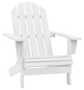 Krzesło ogrodowe, drewniane, białe