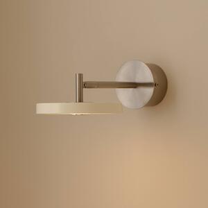UMAGE Kinkiet designerski Asteria Short, możliwość ściemniania, biały / opal, sypialnia, metal, design