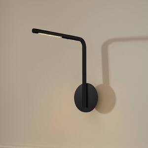 UMAGE Kinkiet LED Omni Pivot, możliwość ściemniania, czarny, sypialnia, aluminium, design