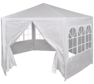 Namiot ogrodowy z 6 panelami bocznymi, 2x2 m, biały