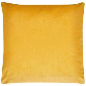 Zestaw 2 poduszek dekoracyjnych żółty welurowy wzór 45x45 cm Ceropegia Beliani