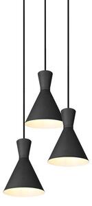 Lindby - Savrini 3 Lampa Wisząca Black