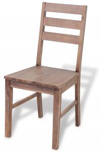 Krzesła stołowe, 4 szt., lite drewno akacjowe