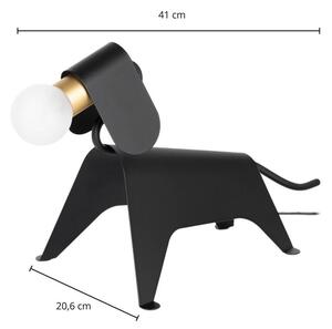 Lucande - Idaline Lampa Stołowa Dog Black Lucande
