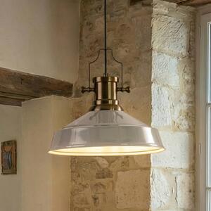 Lampa wisząca Augusta ROYALTECH, możliwość ściemniania, aluminiowy / szary / cynkowy, salon / jadalnia, metal, vintage